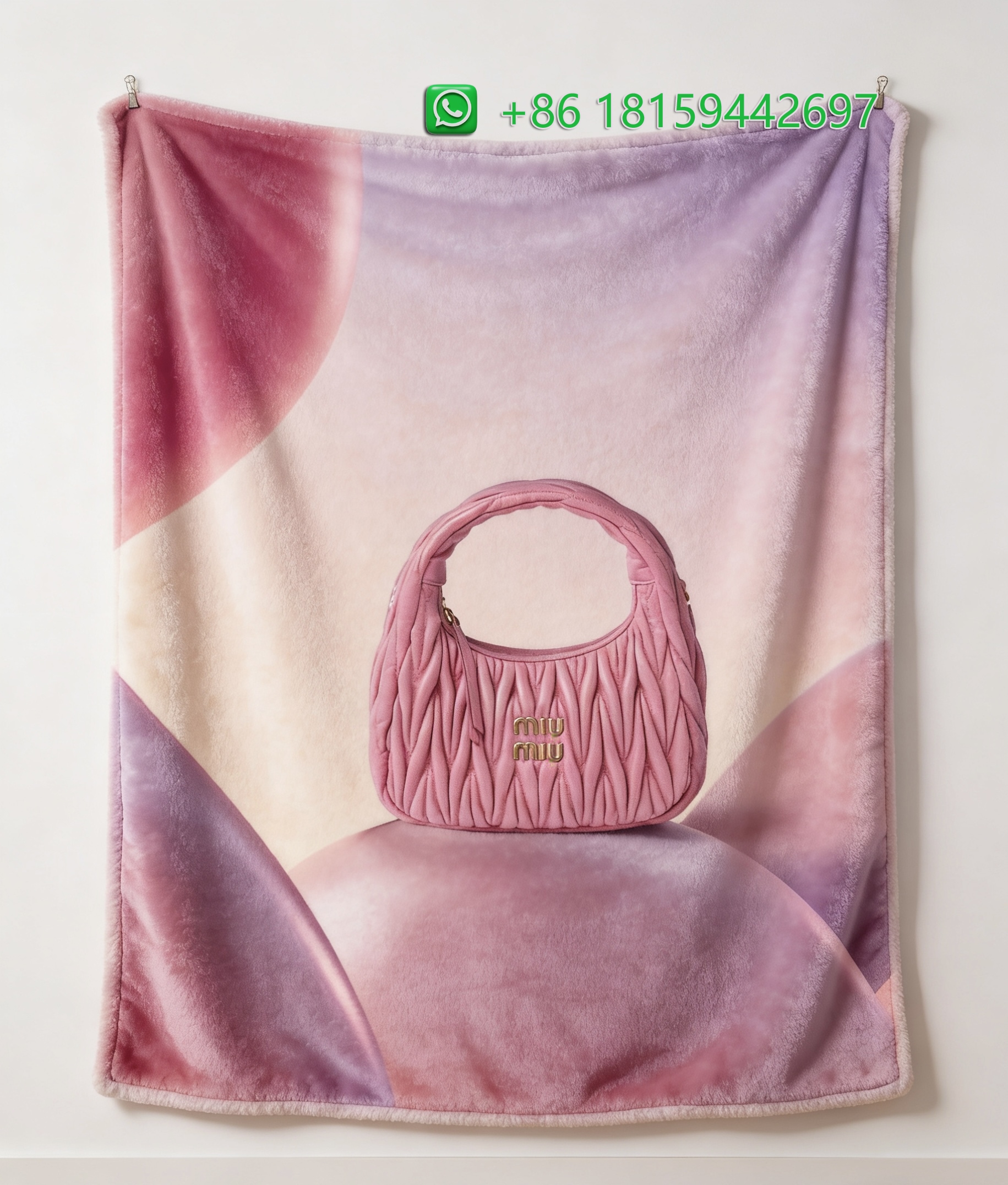 Miumiu Throw Blankets